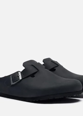 Сандалии Birkenstock Boston Leather, цвет чёрный, размер 39 EU