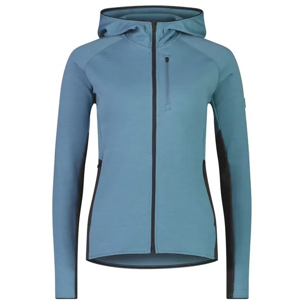 Флисовая жилетка Mons Royale Women's Approach Merino Shift Fleece Hood, цвет Ash Blue/Shale