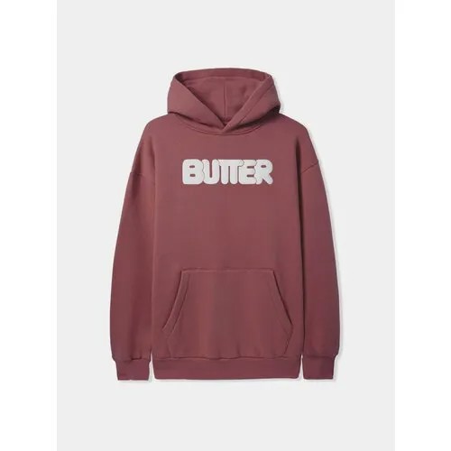 Худи Butter Goods ROUNDED LOGO PULLOVER, размер XL, , бордовый