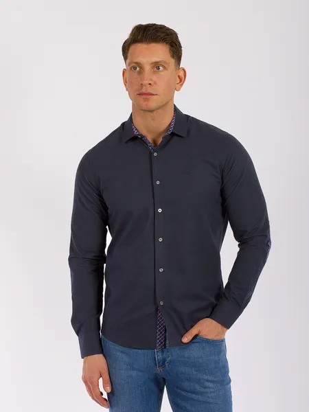 Рубашка мужская PANTAMO GD31600034 синяя 5XL