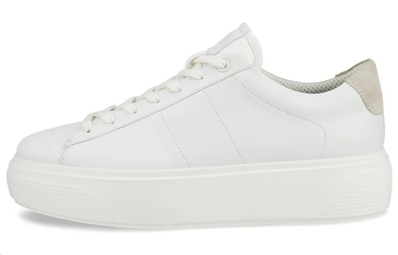 Кроссовки ecco Skateboarding Shoes Women's Low-top White, белый