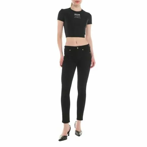 Топ Versace Jeans Couture, размер 2XS, чёрный
