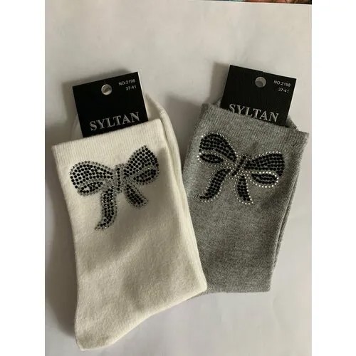 Носки Syltan, размер 37/41, серый, черный