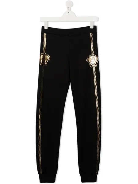 Versace Kids спортивные брюки с принтом Medusa