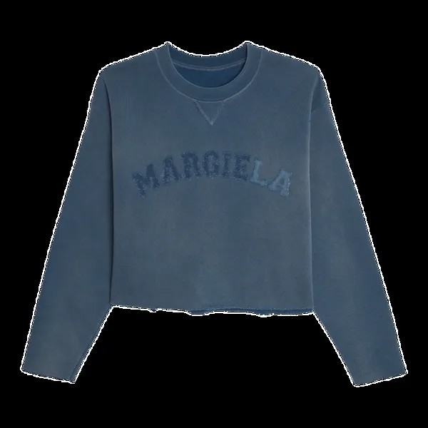 Толстовка Maison Margiela Logo Faded 'Blue', синий