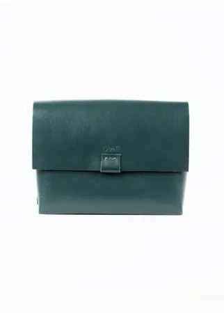 Женская сумка через плечо из натуральной кожи изумрудная A005 emerald Divalli