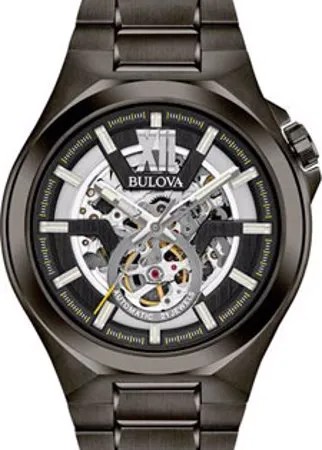 Японские наручные  мужские часы Bulova 98A179. Коллекция Maquina