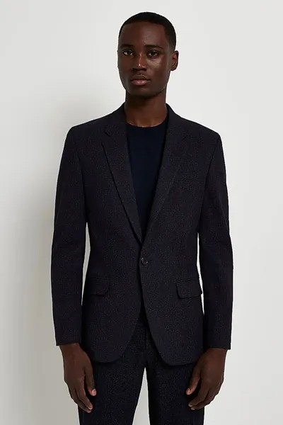 Строгий костюм в пятна: пиджак River Island, синий
