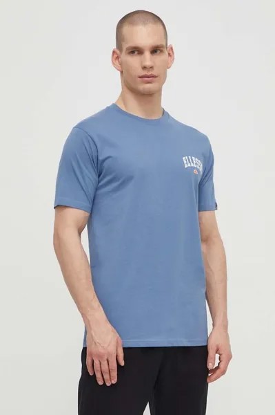 Хлопковая футболка Harvardo T-Shirt Ellesse, синий