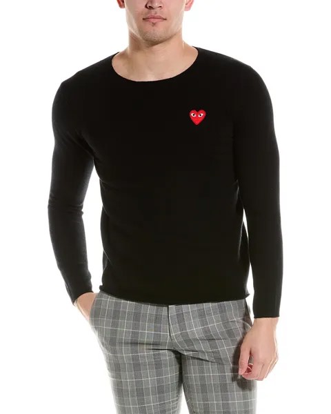 Шерстяной свитер Comme des Garcons, черный