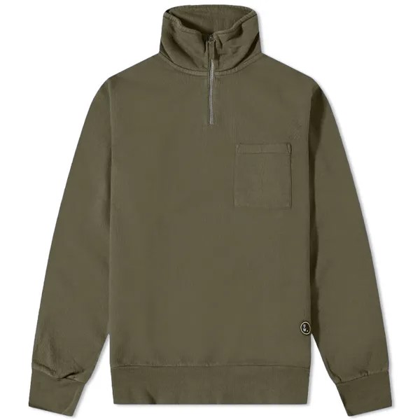 Толстовка Universal Works Half Zip Sweat