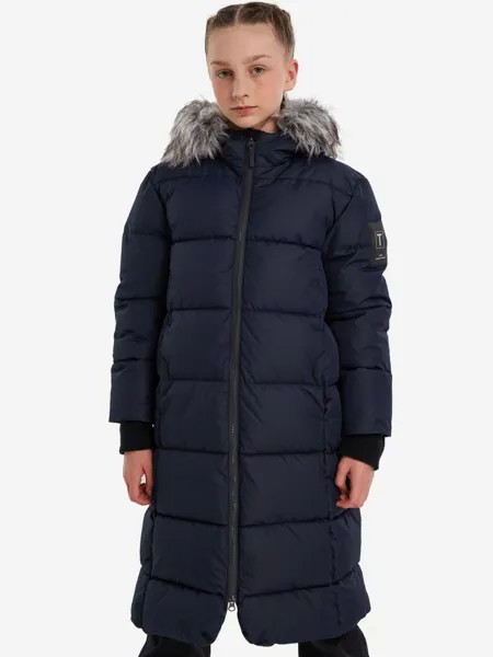 Пальто утепленное для девочек Tokka Tribe Orlov, Синий