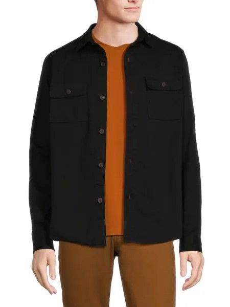 Саржевая куртка-рубашка Ben Sherman, черный