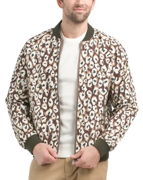 Двусторонний бомбер Scotch & Soda, серо-коричневый