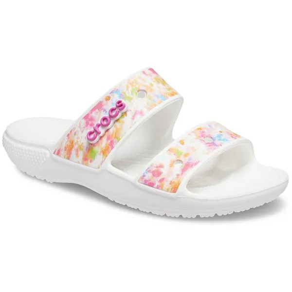 Шлепанцы Crocs Classic Tie Dye Graphic, белый