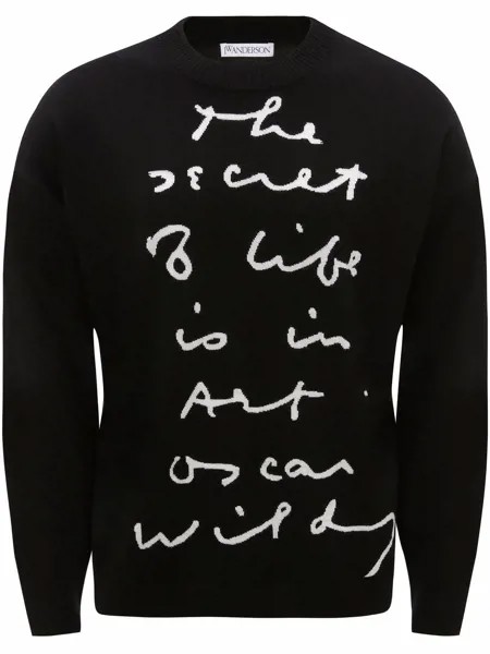 JW Anderson OSCAR WILDE CAPSULE: QUOTE CREWNECK JUMPER