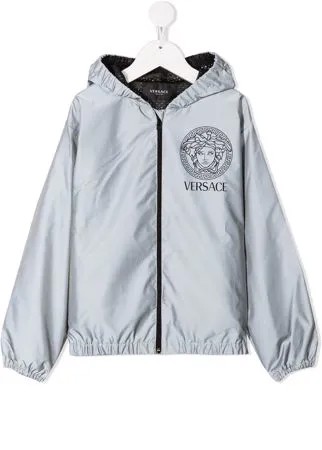 Versace Kids светоотражающая ветровка с логотипом Medusa