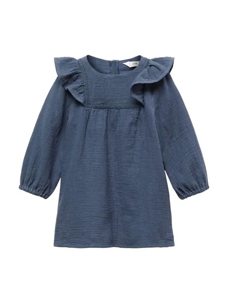 Платье MANGO KIDS CRISTY, темно-синий