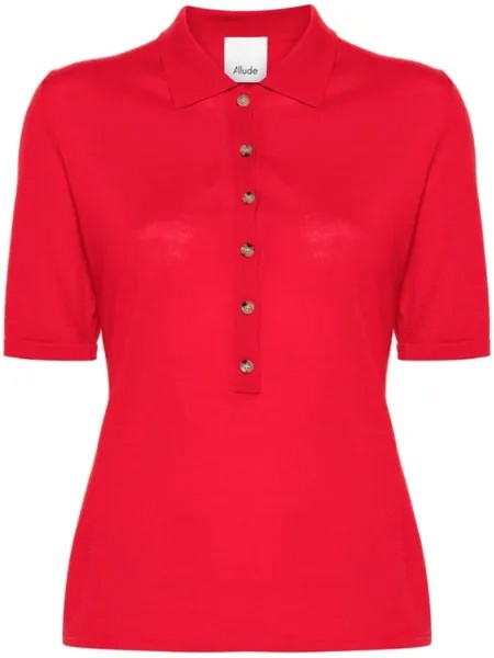 Рубашка поло тонкой вязки Allude, красный