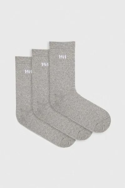 3 пары носков Helly Hansen, серый
