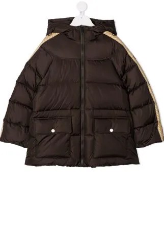 Gucci Kids пуховик с логотипом Interlocking G