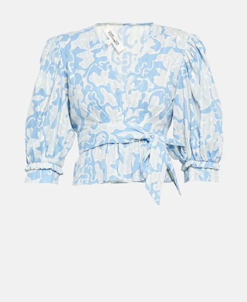Блузка для отдыха Diane von Furstenberg, светло-синий