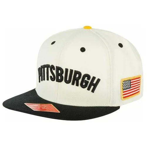 Бейсболка AMERICAN NEEDLE арт. 42932A-PPN Pittsburgh Penguins United NHL (белый / черный), размер ONE