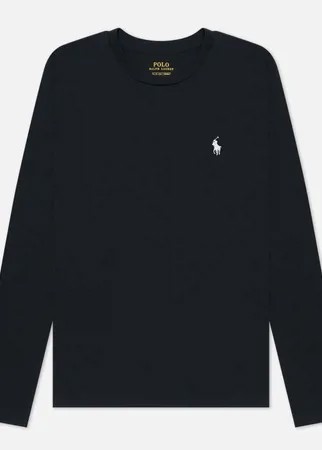 Женский лонгслив Polo Ralph Lauren Crew Neck 30/1 Cotton Jersey, цвет чёрный, размер L