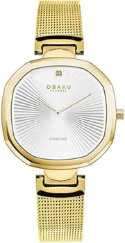 Fashion наручные  женские часы Obaku V277LXGIMG. Коллекция Diamond