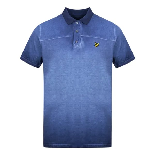 Рубашка-Поло с принтом Marine Ink Lyle & Scott, синий