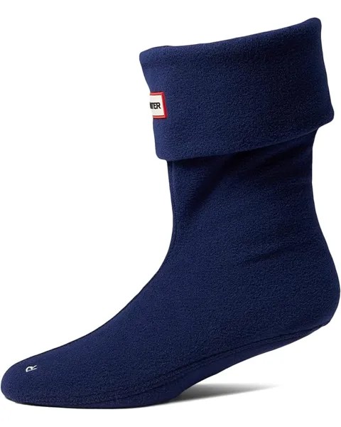 Носки Hunter Recycled Fleece Short Boot Socks, темно-синий