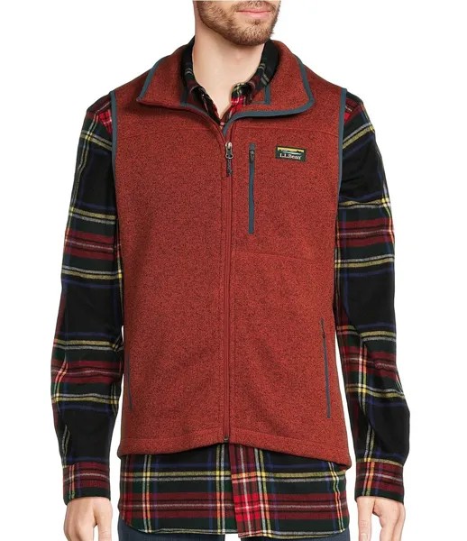 L.L.Bean Свитер Флисовый Жилет, красный