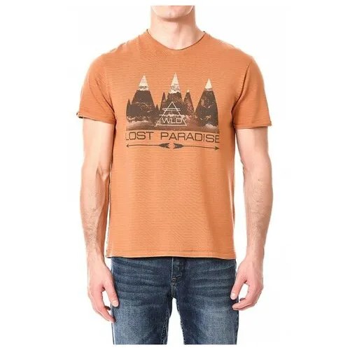 Мужская футболка WESTLAND W3948 BRONZE оранжевая размер L