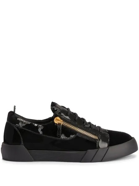 Giuseppe Zanotti кеды Frankie с блестками, черный