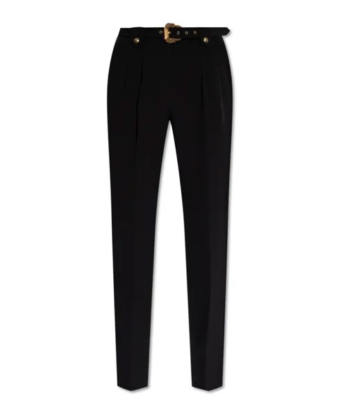 Брюки с завышенной талией Versace Jeans Couture, черный
