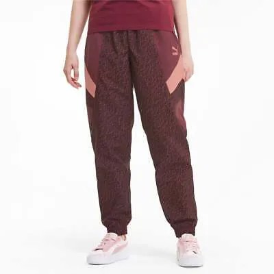 Puma Tfs Woven Track Pants Женские бордовые повседневные спортивные штаны 597761-18