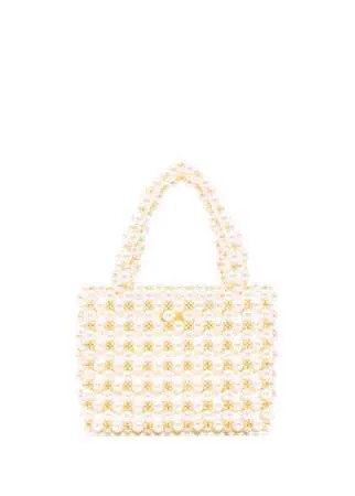 Vanina декорированная сумка-тоут Pearl Mist