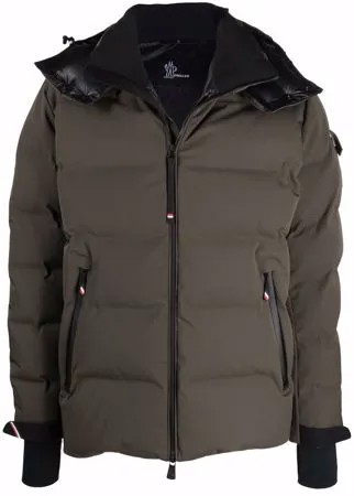 Moncler Grenoble logo-patch padded down coat
