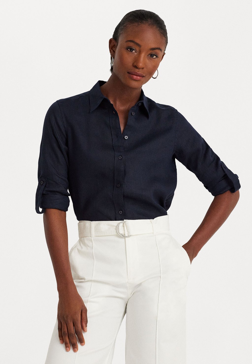 Блузка-рубашка KARRIE LONG SLEEVE SHIRT Ralph Lauren, цвет navy