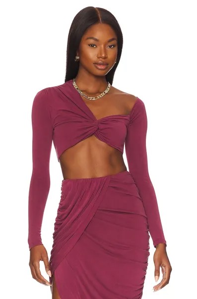 Топ Camila Coelho Liby Crop, цвет Berry Mauve