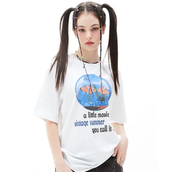 ФУТБОЛКА LUV IS TRUE 4/18 Shipping VS SEA BEADS(WHITE)