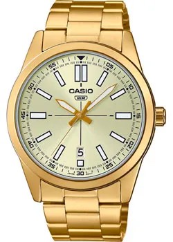 Японские наручные  мужские часы Casio MTP-VD02G-9E. Коллекция Analog