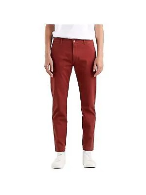 Мужские красные зауженные брюки-чиносы LEVIS классического кроя 30 X 32