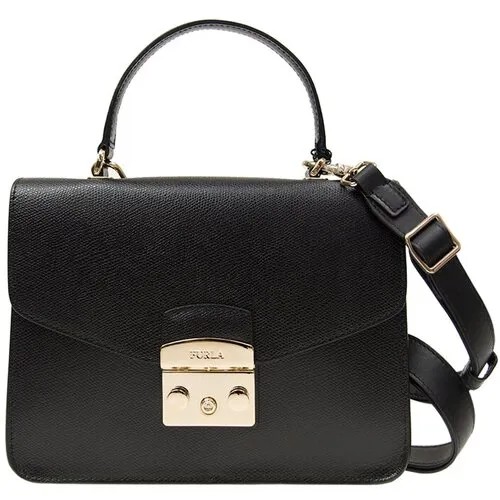 Сумка кросс-боди FURLA, фактура матовая, черный