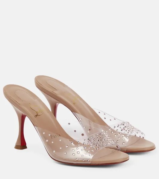 Декорированные мюли Nudes Degramule Christian Louboutin, бежевый