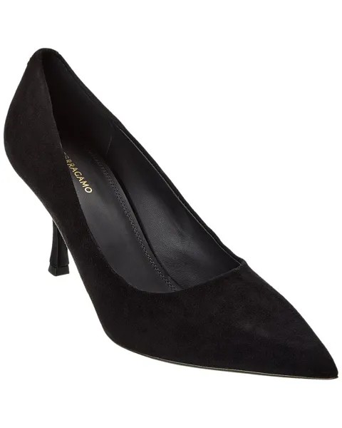 Замшевые туфли Ferragamo Elydea Salvatore Ferragamo, черный