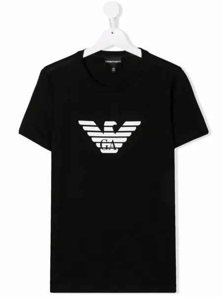 Emporio Armani Kids футболка с логотипом
