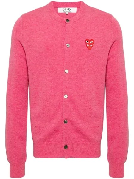 Comme Des Garçons Play шерстяной кардиган, розовый