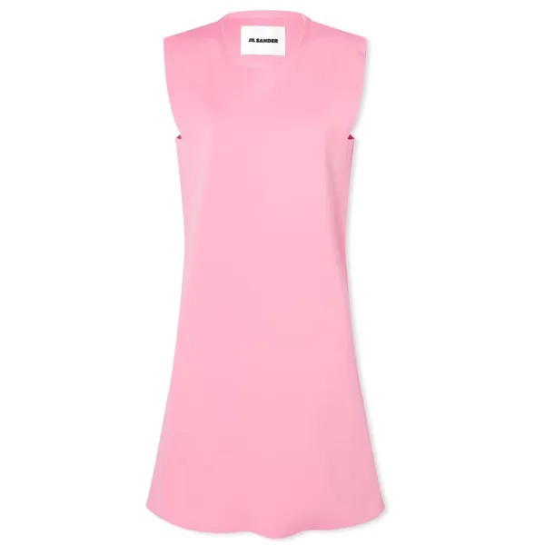 Платье Jil Sander Compact Knit Gilet, цвет Electric Pink