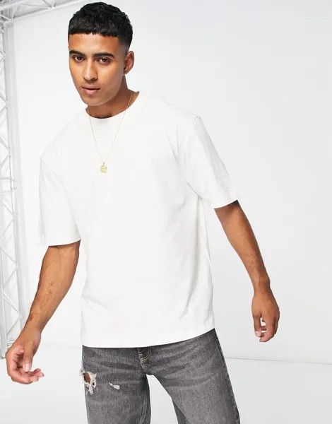 River Island – белая футболка оверсайз
